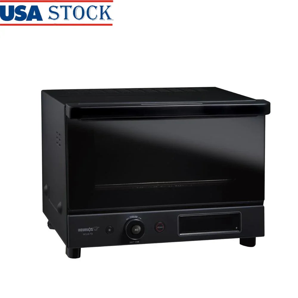 Micom Toaster Oven with 12 Cooking Functions Automatic Bread Baking 4 Slice Capacity Compact Design Removable Crumb Tray