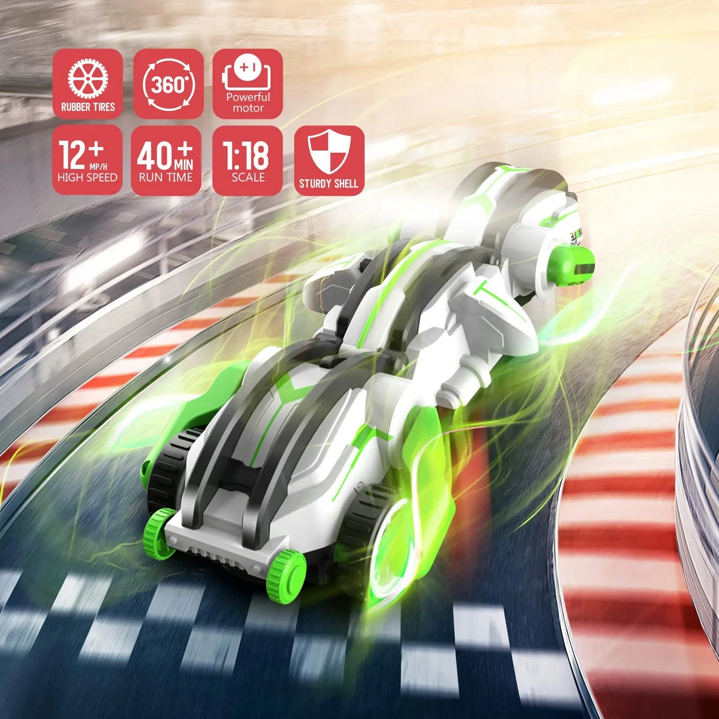 4WD Electric RC Car Remote Control Stunt Car