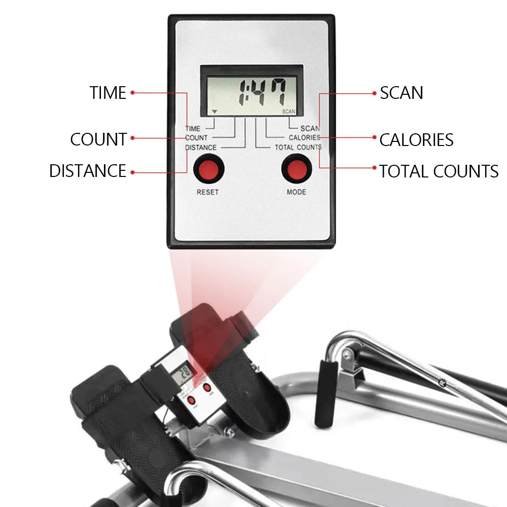 Home Gym Adjustable Exercise Rowing Machine Rower  Double Hydraulic Resistance