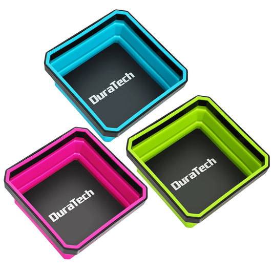 DURATECH Magnetic Foldable Parts Tray Set 3 Pack Silicone Tray