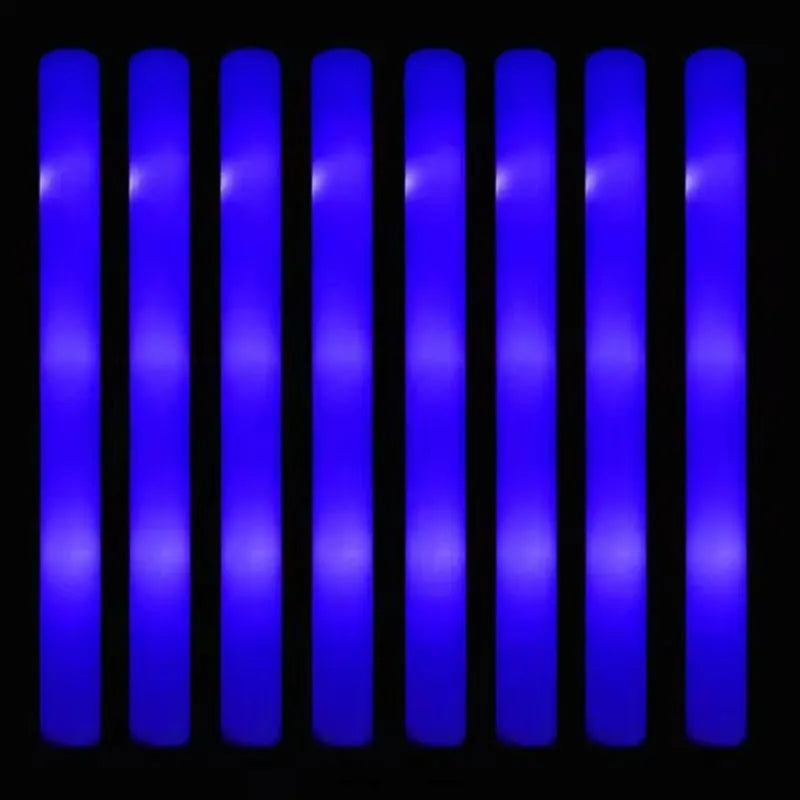 30Pcs Foam Glow Sticks with 3 Modes Colorful Led Flashing