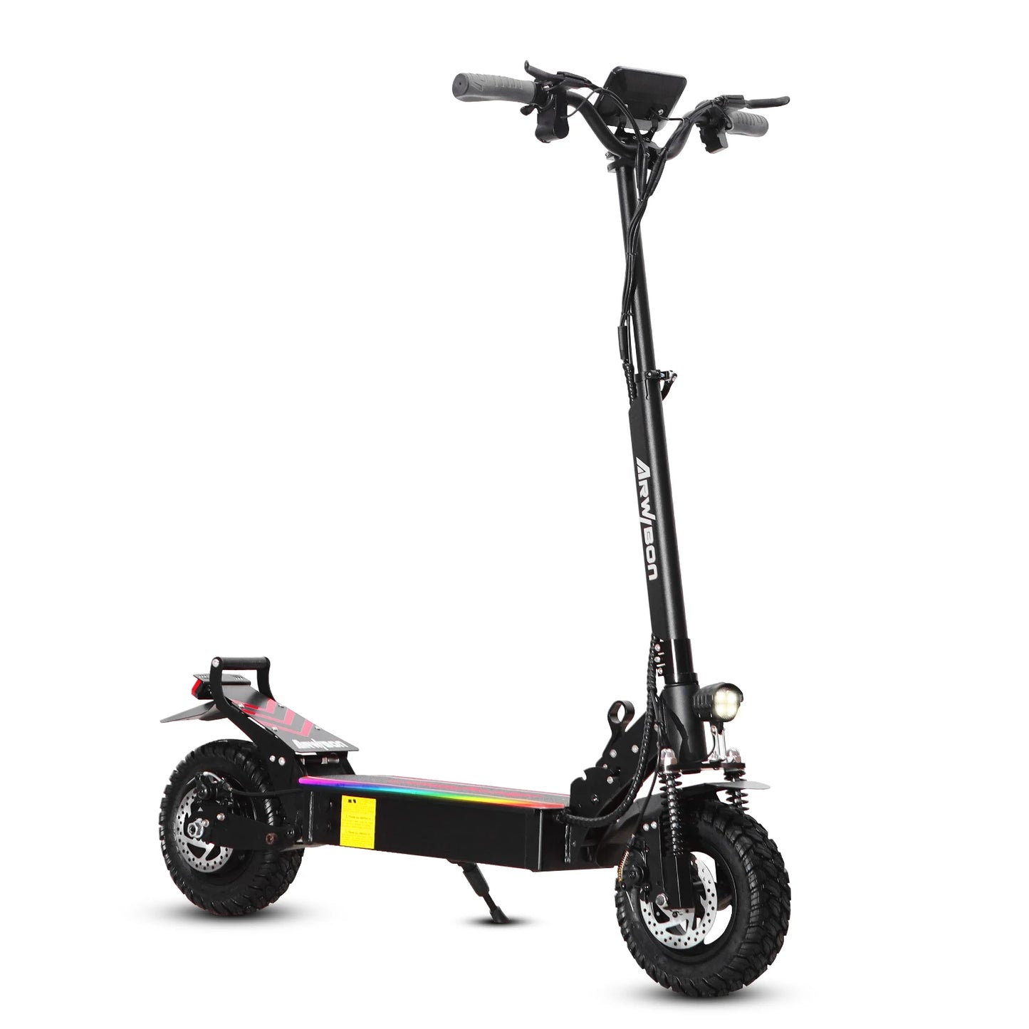 Arwibon Q30 Adult Electric Scooter 2500W Motor Top Speed 30MPH 48V 16AH 11 Inch Off Road Tires Sport Commuter Folding E Scooter