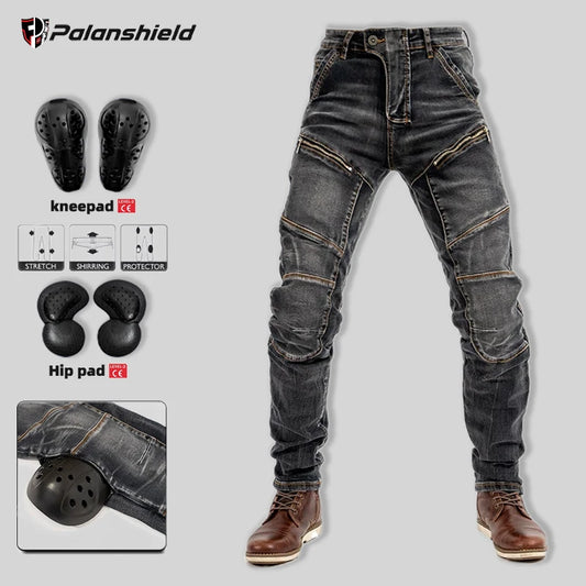 Men's Moto Jeans Motorcycle Pants Protective Gear Touring Motorbike Trousers Motocross CE Protective Stretch Jeans