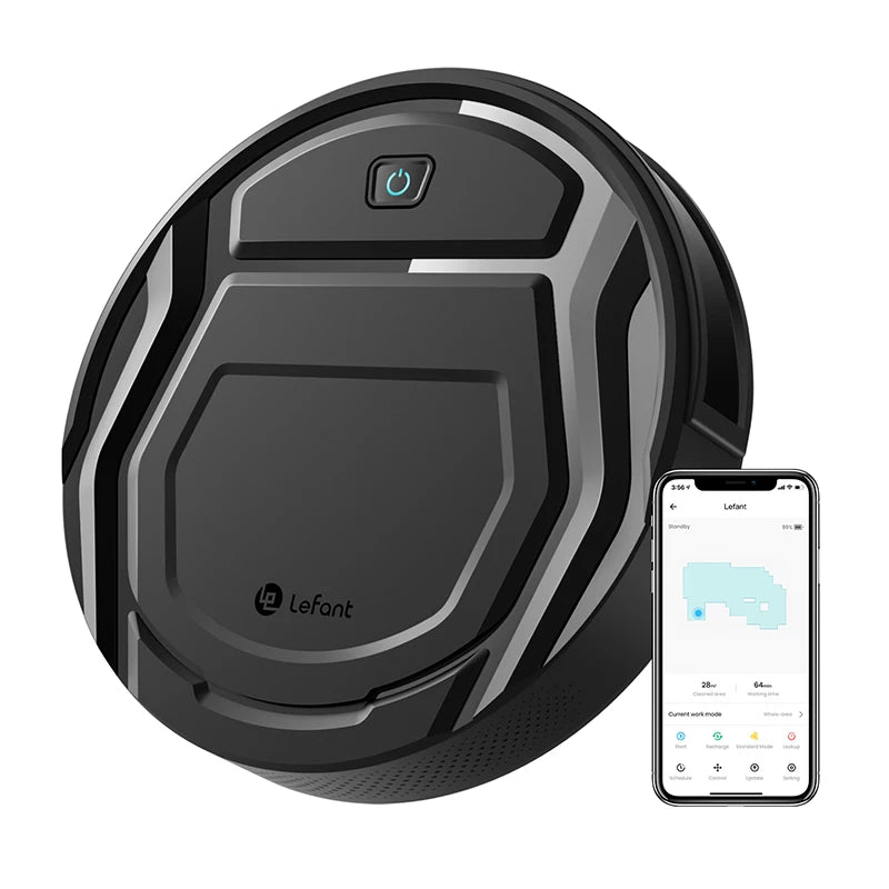Lefant M210Pro Robot Vacuum Cleaner 2-in-1 Suck and Sweep Mini App Control with Alexa and Google Home 6 Cleaning Modes for Pet Hair and Hard Floors