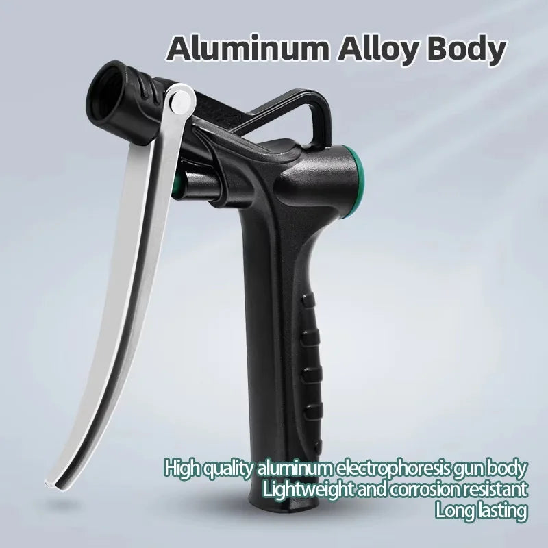 Pneumatic Air Blow Gun High Pressure Dust Aluminum Alloy Pistol Duster Cleaner with Adjustable Muzzle