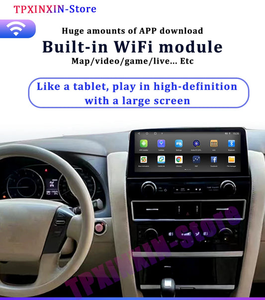 12.3 Inch Car Radio For Nissan Patrol Y62 2010-2021 Auto Stereo