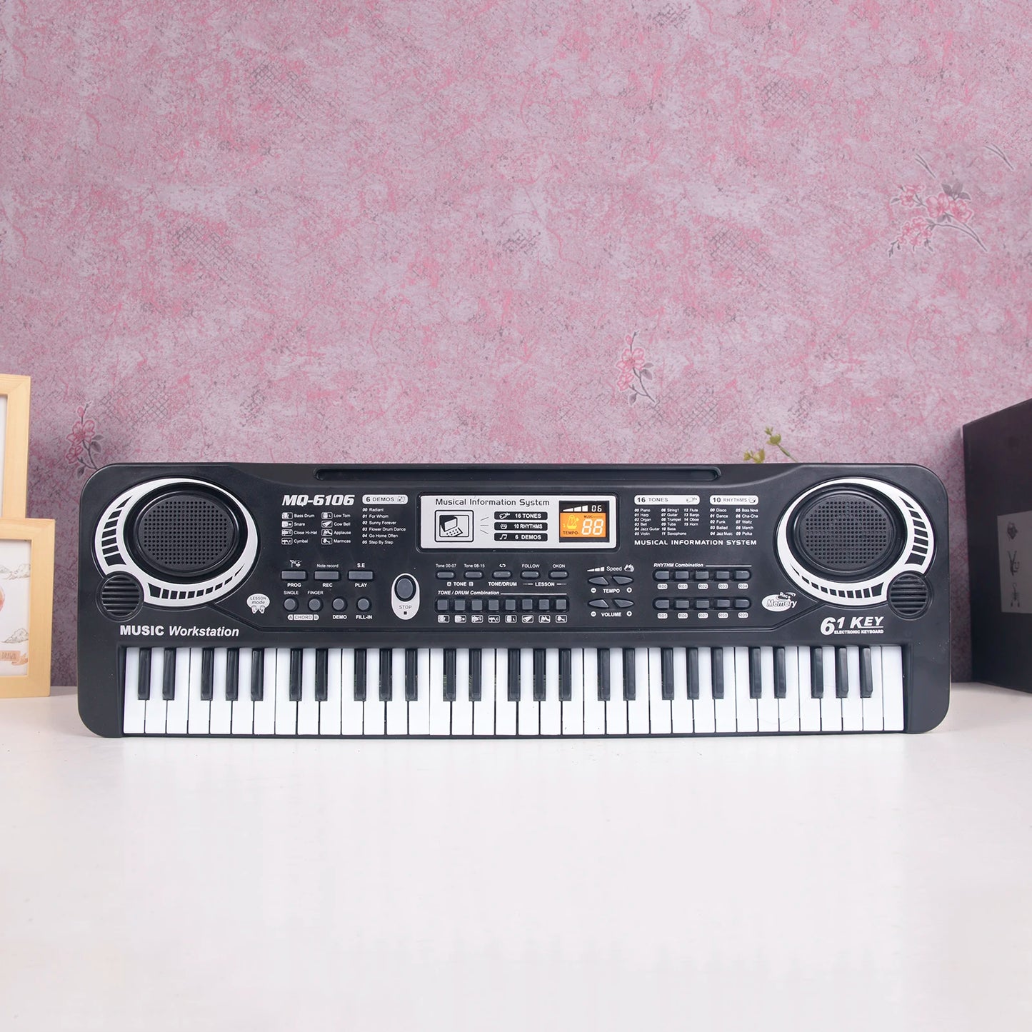 61 Keys Black Digital Music  Electric Piano