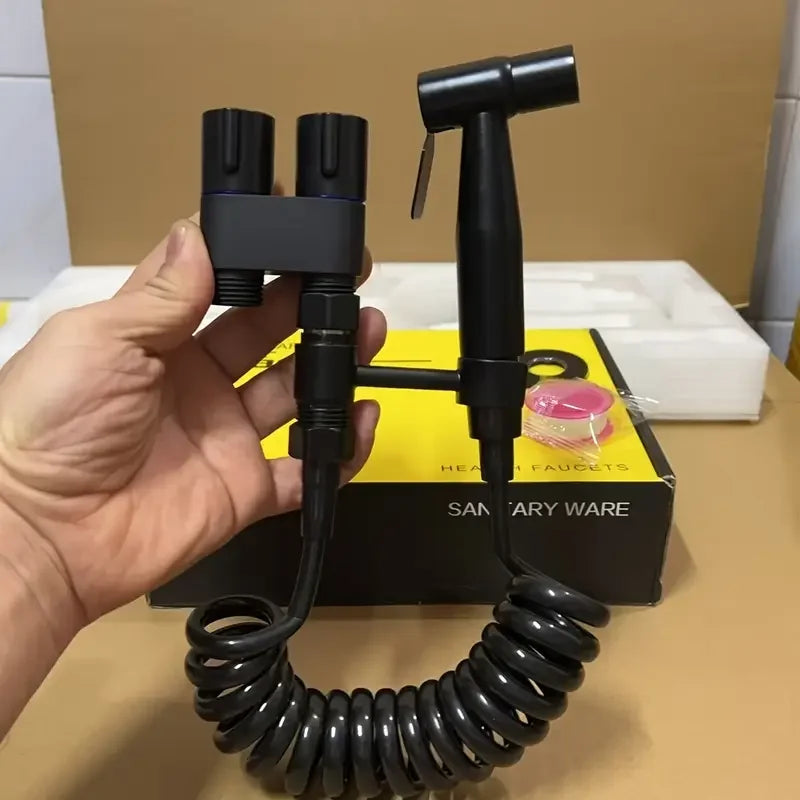 Stainless Steel Double Outlet Angle Valve Large Flow Shower Control Valve for Bathrooms and Washing Machines