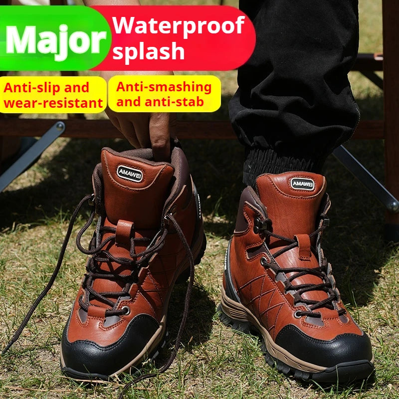 Safety Shoes Men Work Sneakers Indestructible Puncture-Proof