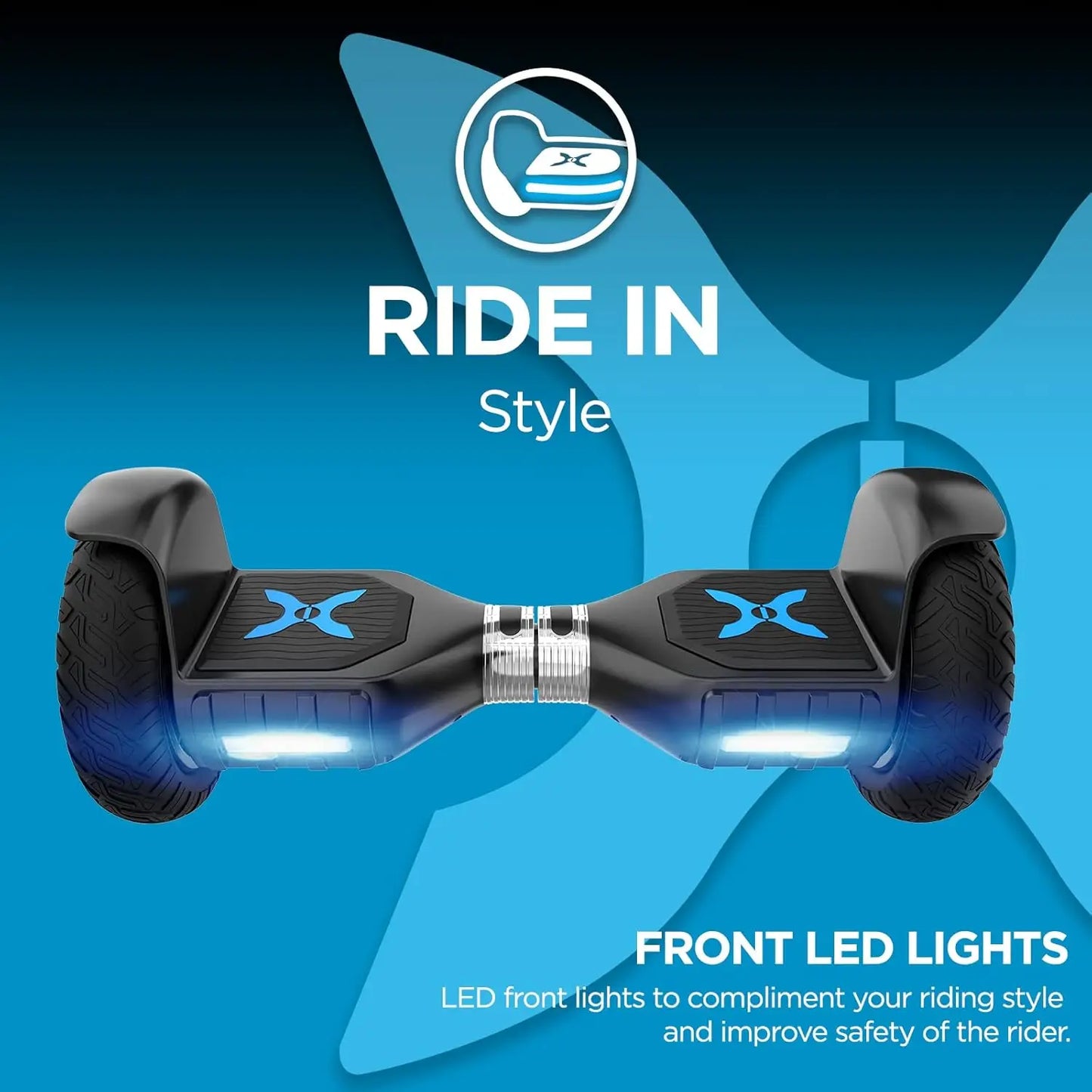 Hover-1 Ranger Pro Hoverboard Black with UL Certification and 30 km/h Max Speed