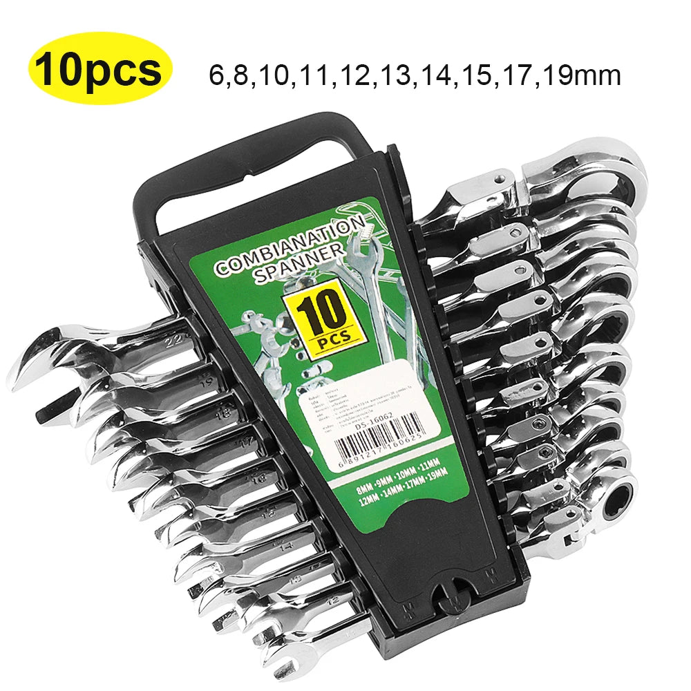 Ratchet Wrench Set Tools for Men Professional Socket Set Multifunctional Flat Wrenches Automotive Mechanical Torque Hand Tools