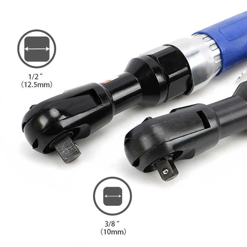 90 Degree Air Ratchet Wrench Metal Body Heavy Duty Right Angle Pneumatic Trigger Straight Pneumatic Wrench Wind Wrench Tool