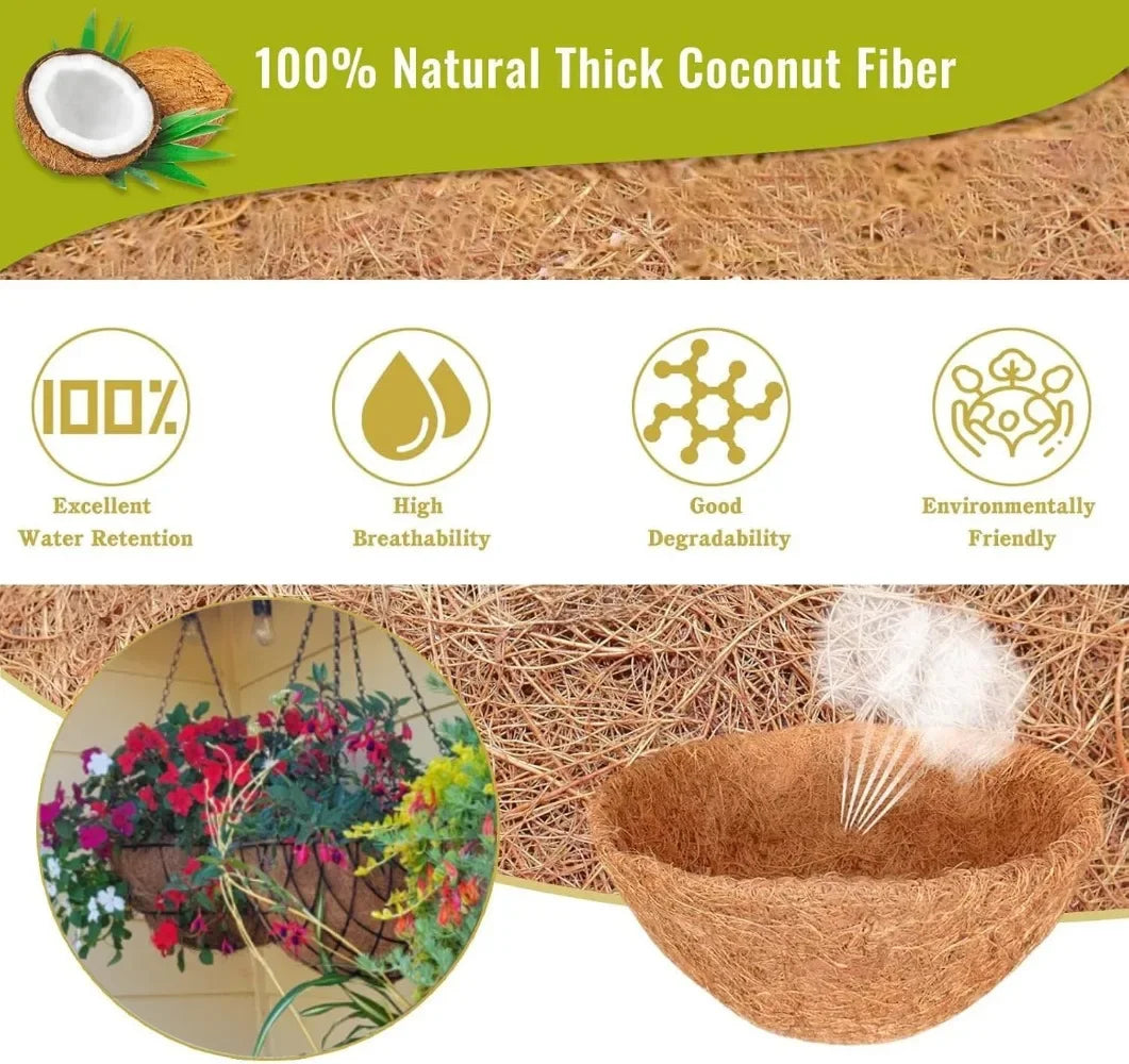 Garden Hanging Baskets 16 Inches Traditional Style Pack of 4