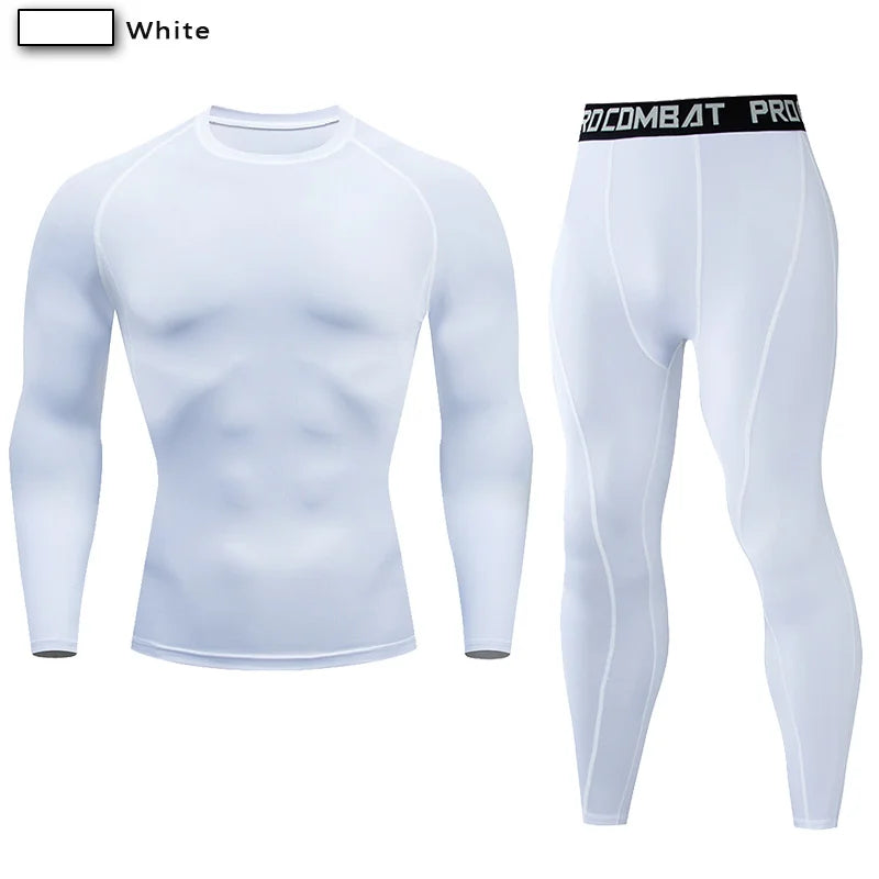 2pcs Men's Compression Sportswear Suit GYM Tight Yoga Sets