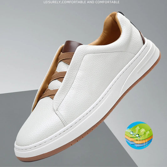 New Men's Shoes Cow Leather Breathable