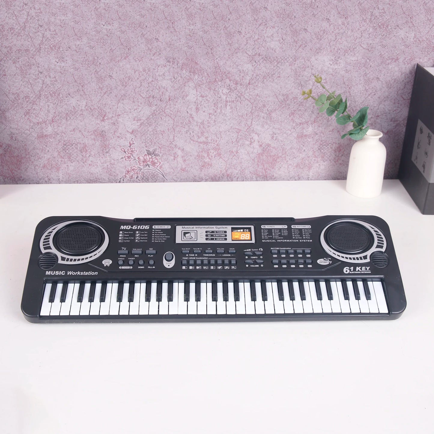 61 Keys Black Digital Music  Electric Piano