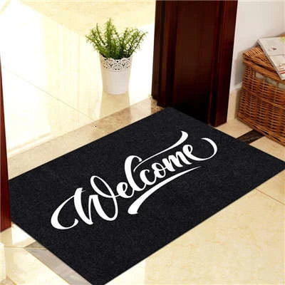 Welcome Front Door Mat Hallway Entrance Doormat Shoes Clean Carpet Rug 40x60cm Waterproof Anti-Slip Floor Mats Home Decoration