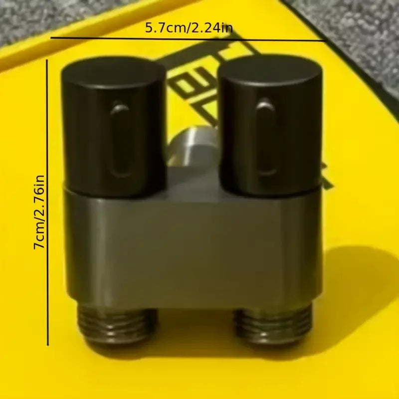 Stainless Steel Double Outlet Angle Valve Large Flow Shower Control Valve for Bathrooms and Washing Machines