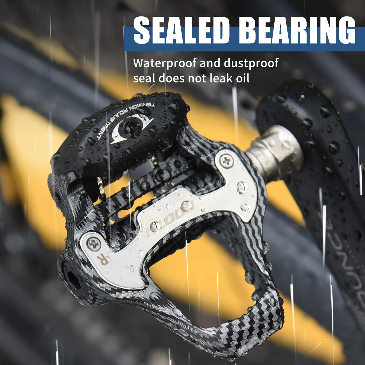 Carbon Fiber Clip-On Pedals With Sealed Bearings For KEO SPD