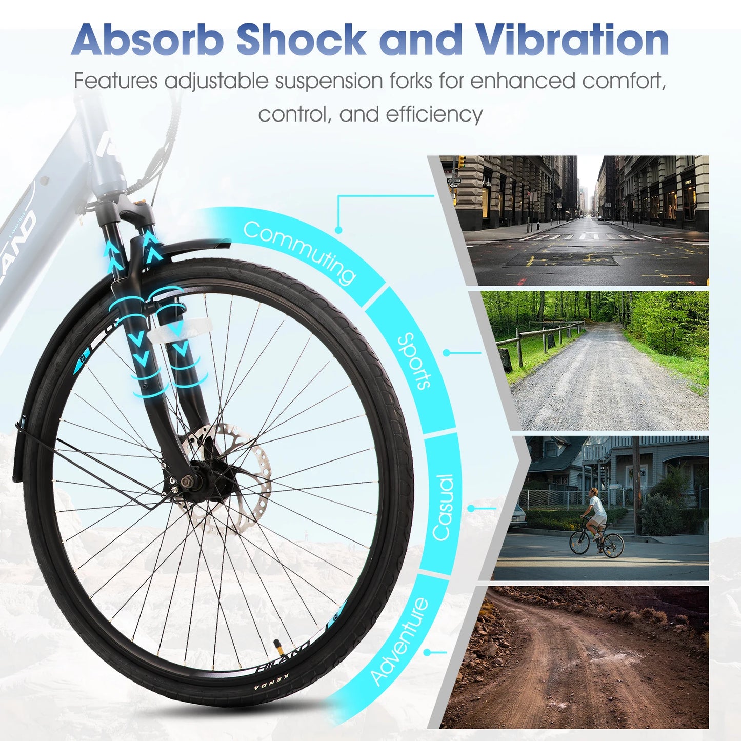 HILAND Electric Road Bike 250W Detachable Lithium Battery