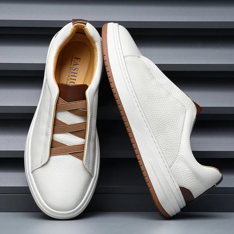 New Men's Shoes Cow Leather Breathable