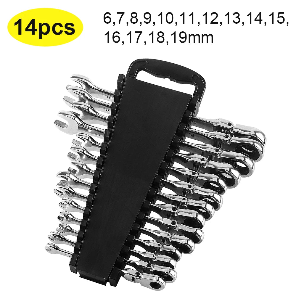 Ratchet Wrench Set Tools for Men Professional Socket Set Multifunctional Flat Wrenches Automotive Mechanical Torque Hand Tools