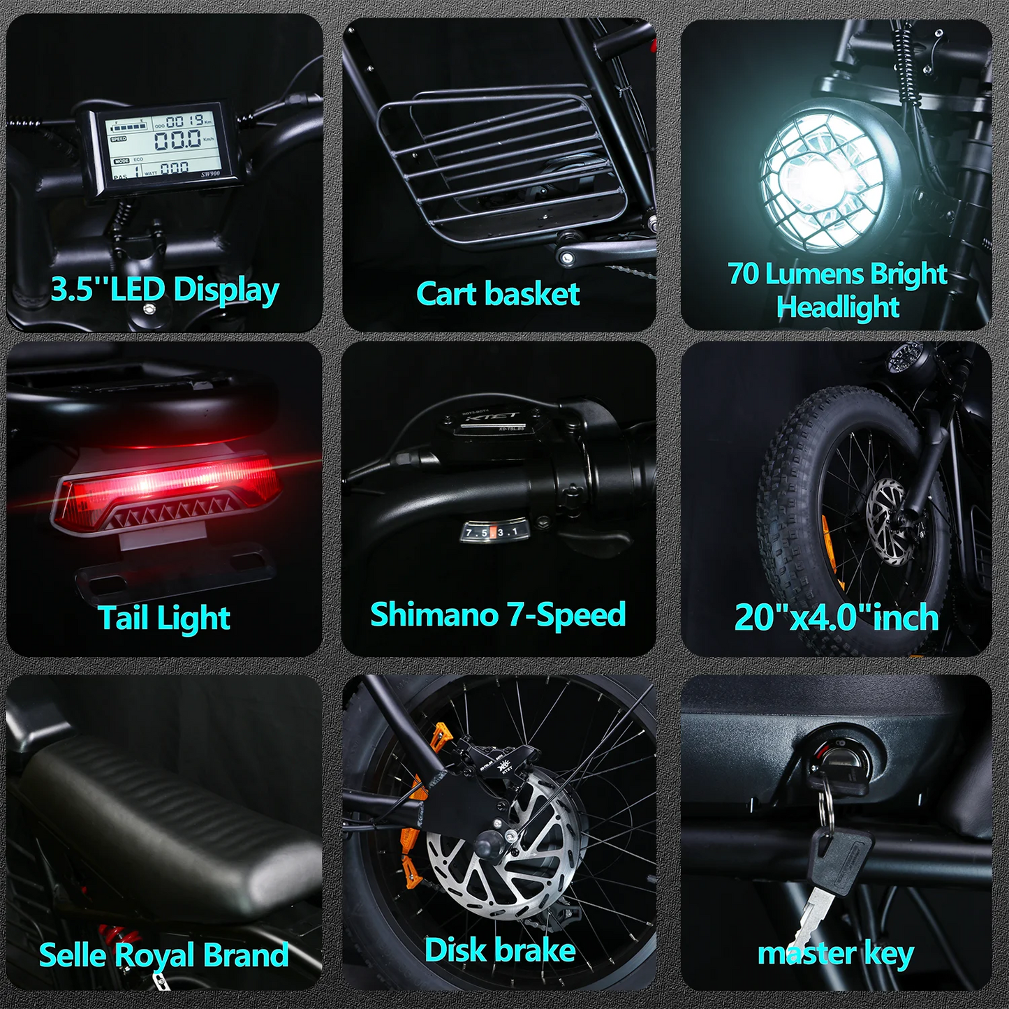 Electric Bike for Adults 1500W Peak Motor Max 35MPH 56 Mile Range 18.9AH Battery 20 Inch Fat Tire Commuting Ebike