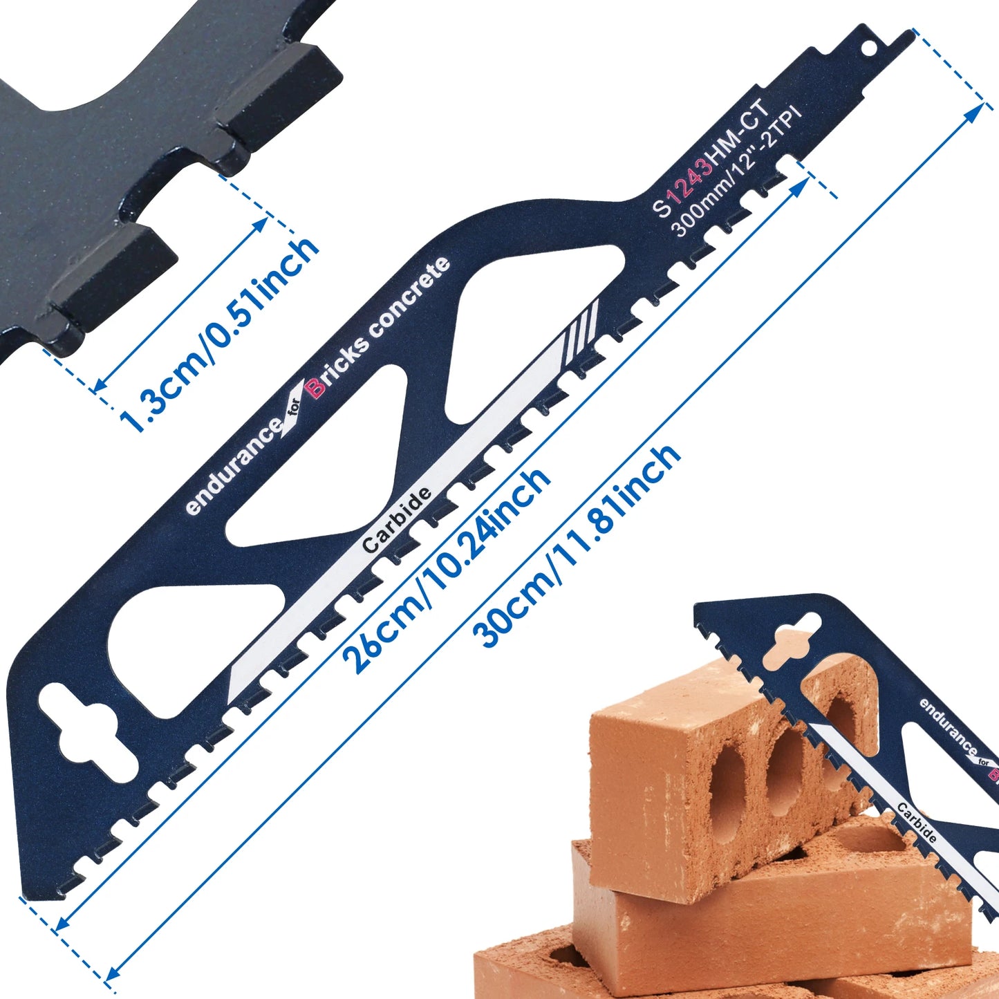 12/18in Reciprocating Saw Blade Universal Cutting Tool