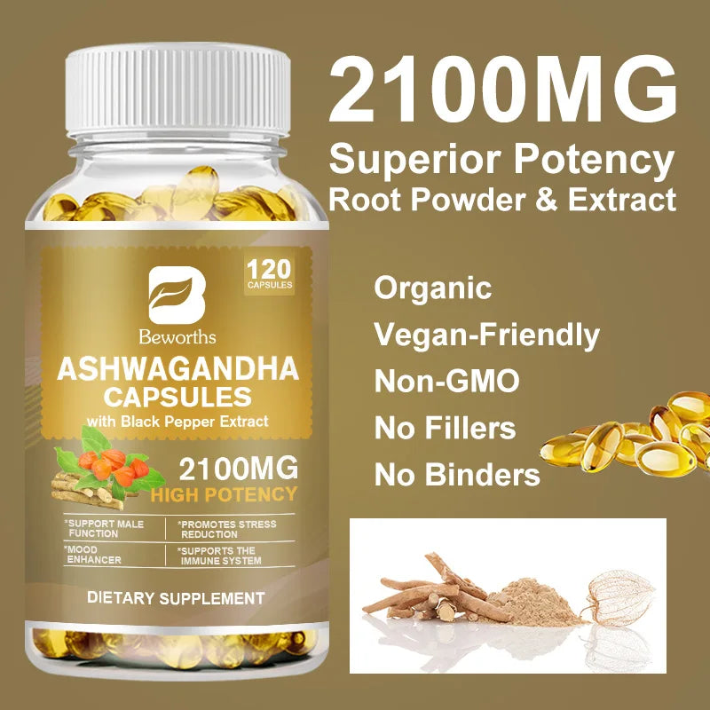 BEWORTHS Ashwagandha Root Extract Capsule Help Sleep Quality