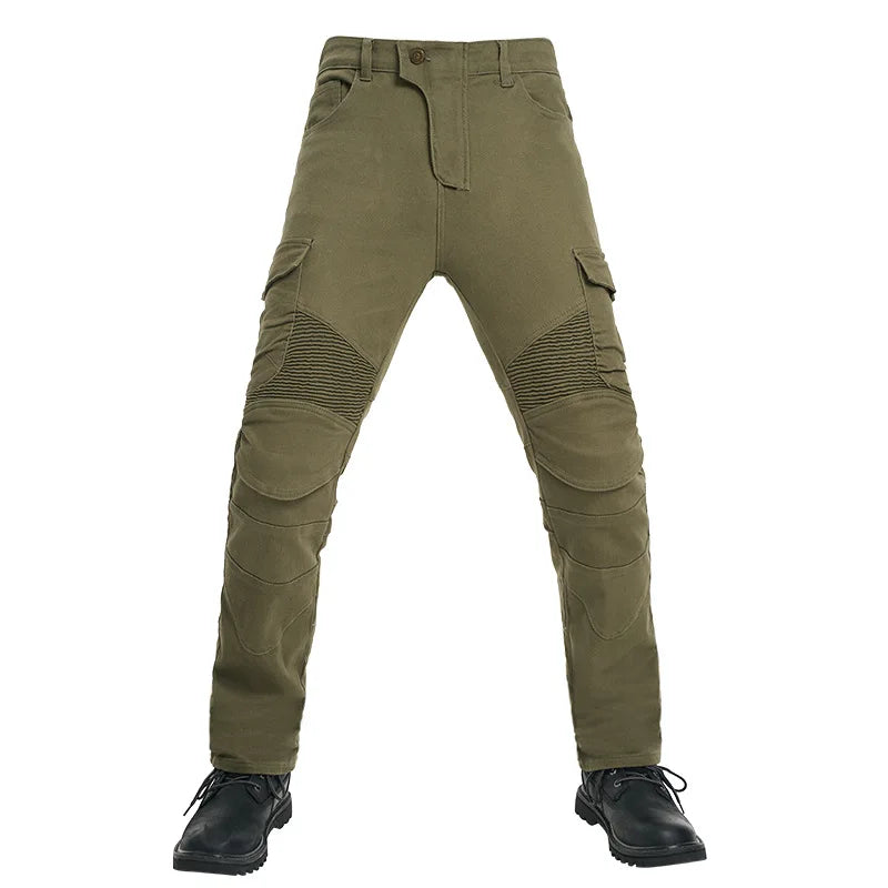 New Motorcycle Jeans Outdoor Cycling Motocross Riding Pants Denim Adventure Trousers Black Blue