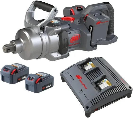 Ingersoll Rand W9491-K4E 20V High Torque 1 Inch Drive Cordless Impact Wrench Kit 2600 ft lbs Nut Busting Torque 4 Batteries