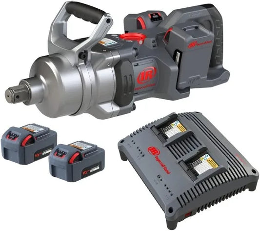 Ingersoll Rand W9491-K4E 20V High Torque 1 Inch Drive Cordless Impact Wrench Kit 2600 ft lbs Nut Busting Torque 4 Batteries