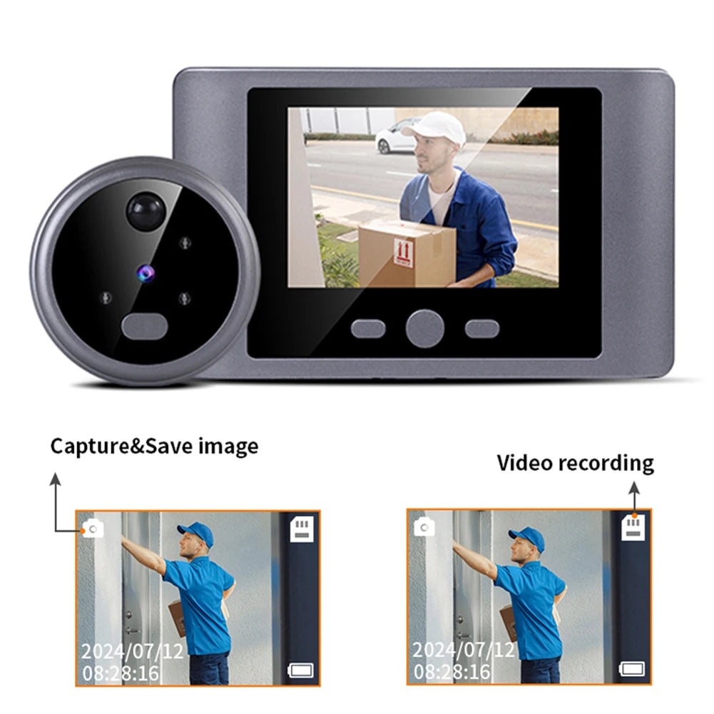 Home Security Peephole Video Doorbells  Eye Camera Support Video