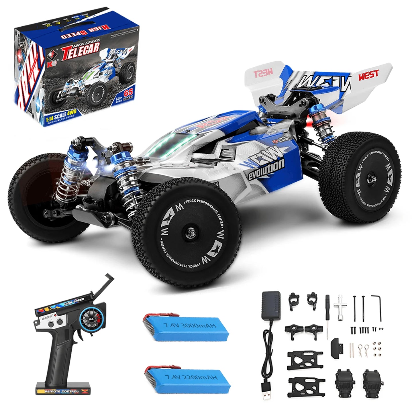 Max 43 Mph Off-road Remote Control Car,
