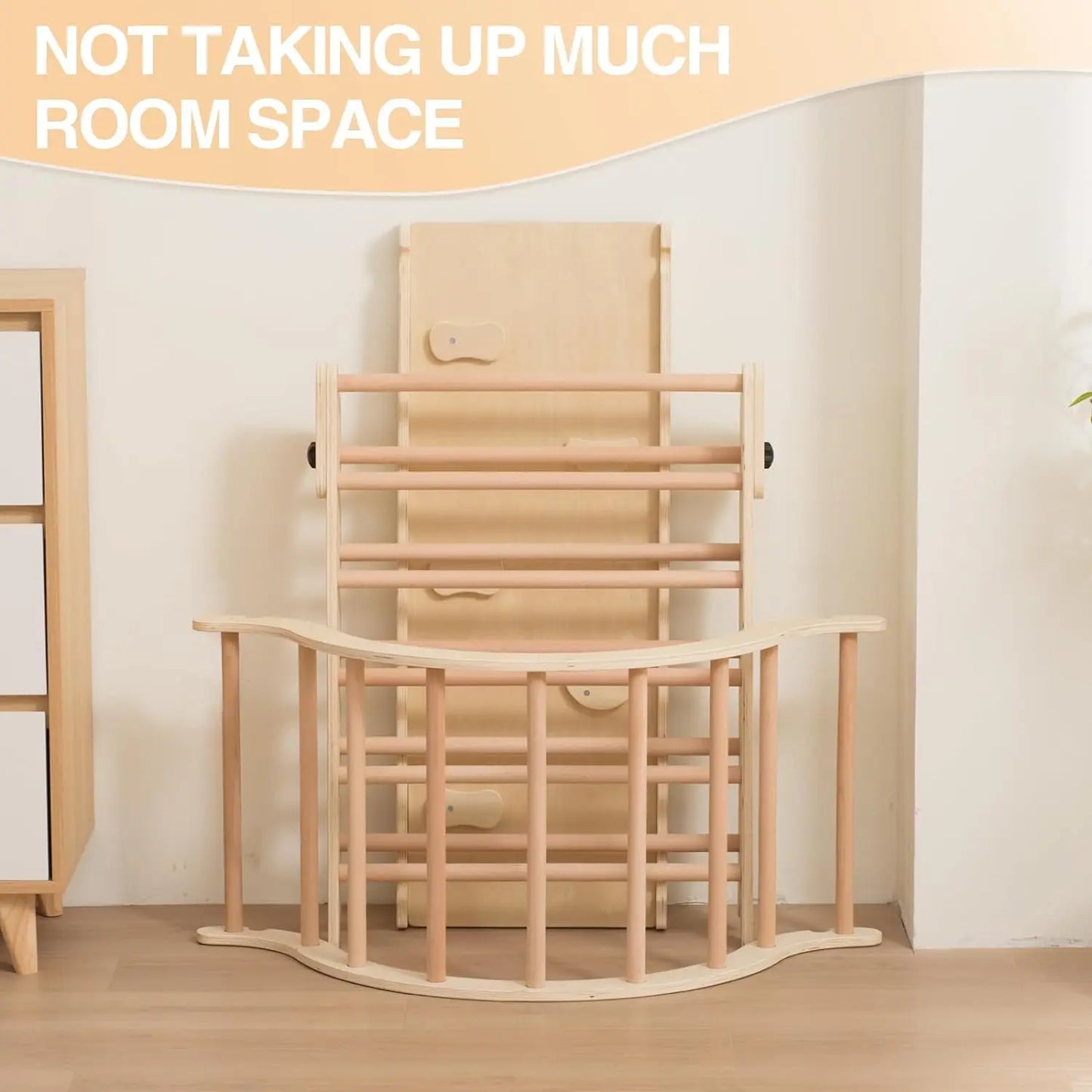 Medium Foldable Triangle Set with Sliding Ramp & Climbing Arch