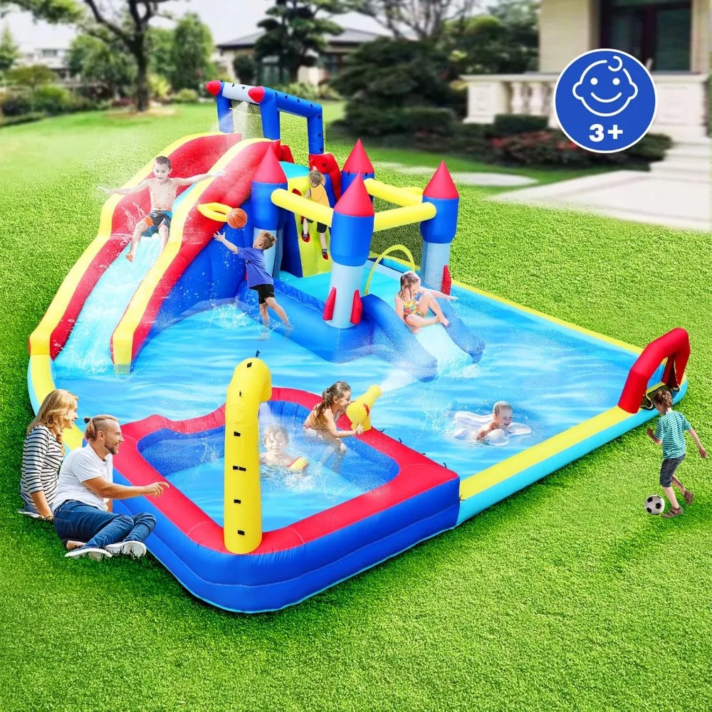 Outdoor Inflatable Water Slide Water Park Bounce House