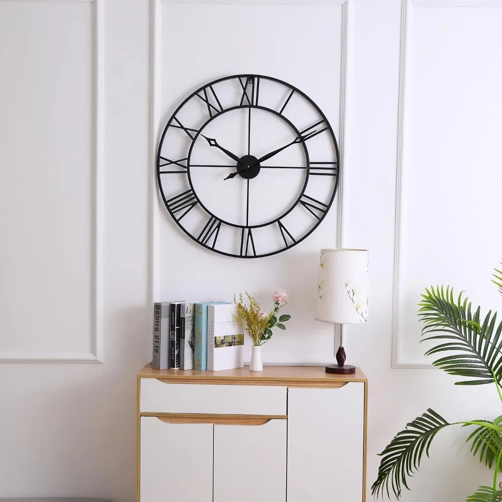 30 Inch Large Wall Clock Modern Oversized Roman Numeral Clock