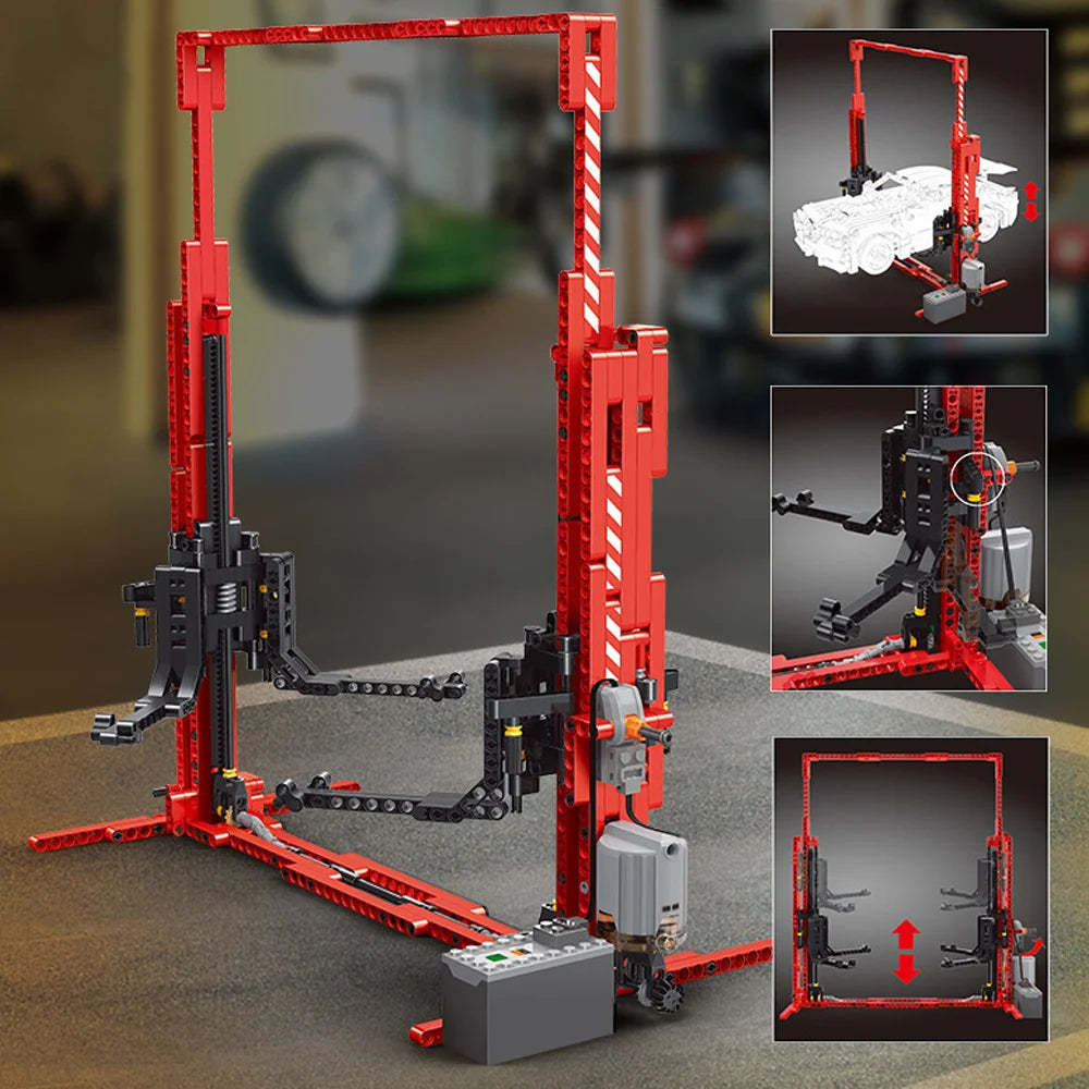 Mould Building Blocks High Tech APP RC Motorized Car Lift Model Assemble Bricks Car Parts Kids Toys Christmas Gifts