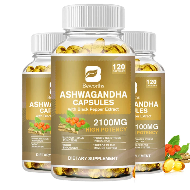 BEWORTHS Ashwagandha Root Extract Capsule Help Sleep Quality