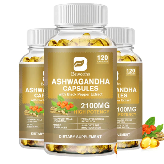 BEWORTHS Ashwagandha Root Extract Capsule Help Sleep Quality