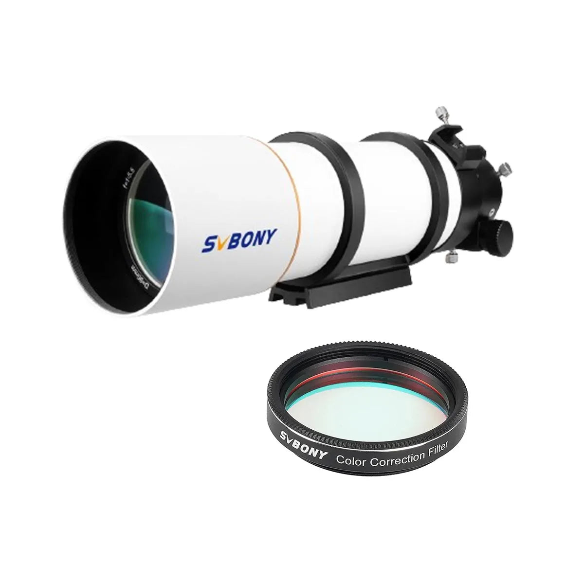 Svbony SV48P OTA Astronomical Telescope Dual Speed Focuser 90mm Aperture F5.5 Refractor for Deep Sky Astrophotography
