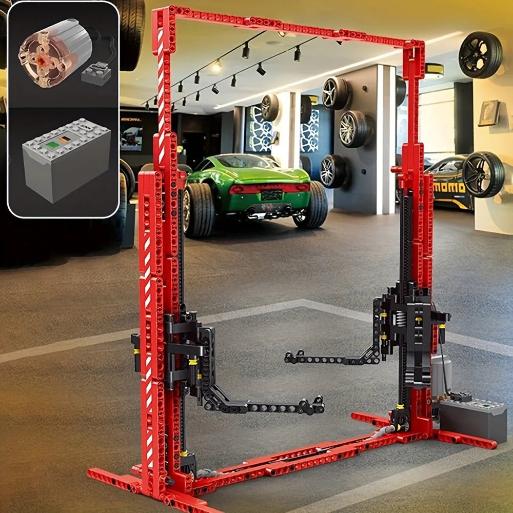Mould Building Blocks High Tech APP RC Motorized Car Lift Model Assemble Bricks Car Parts Kids Toys Christmas Gifts