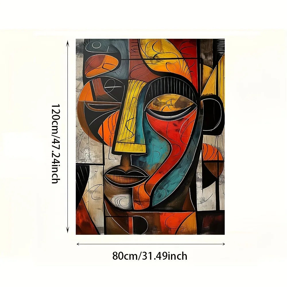 1 Abstract African Art Canvas Print Frameless Wall Art