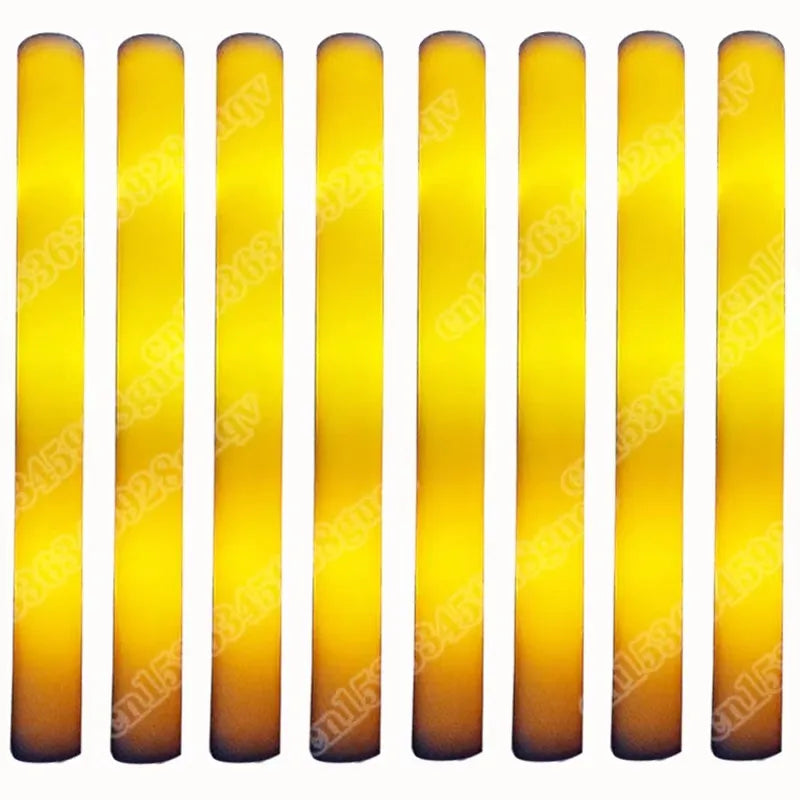 30Pcs Foam Glow Sticks with 3 Modes Colorful Led Flashing