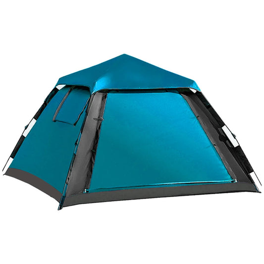 Portable Outdoor Folding Tent Fully Automatic Quick Opening Tent for 3 to 4 Person Camping Rain Proof Sun Proof