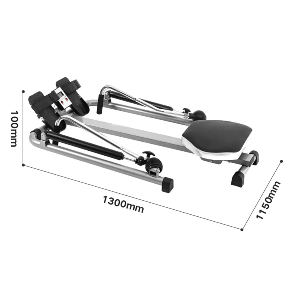 Home Gym Adjustable Exercise Rowing Machine Rower  Double Hydraulic Resistance