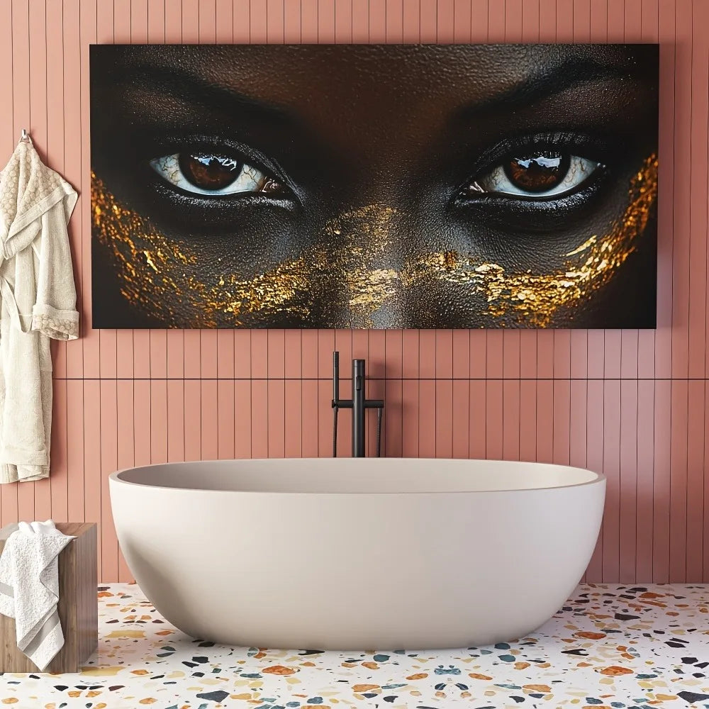 Modern African Women's Abstract Art Print on Canvas