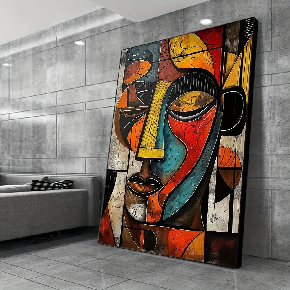 1 Abstract African Art Canvas Print Frameless Wall Art