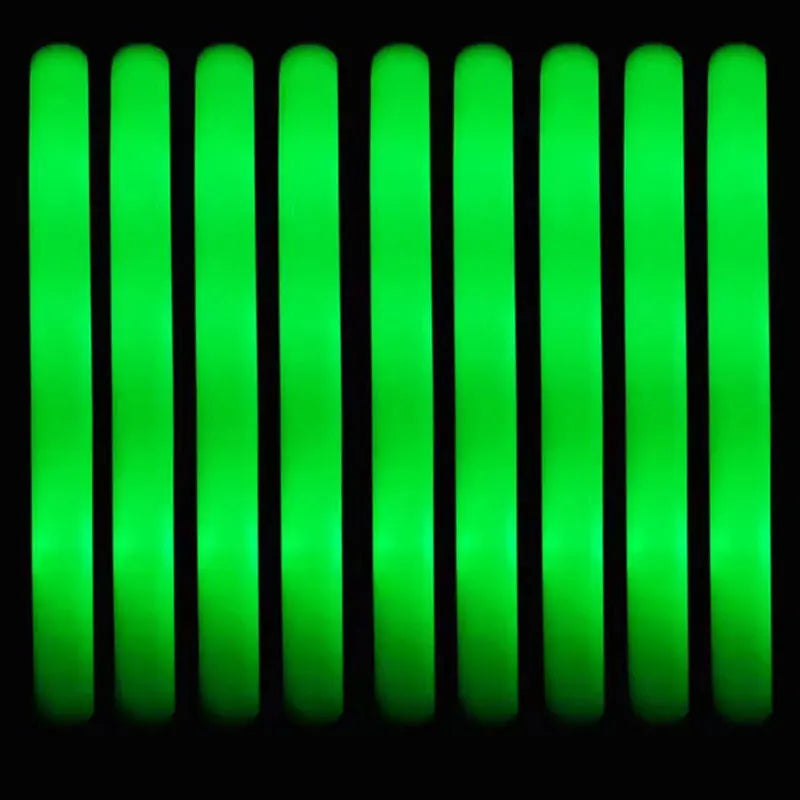 30Pcs Foam Glow Sticks with 3 Modes Colorful Led Flashing