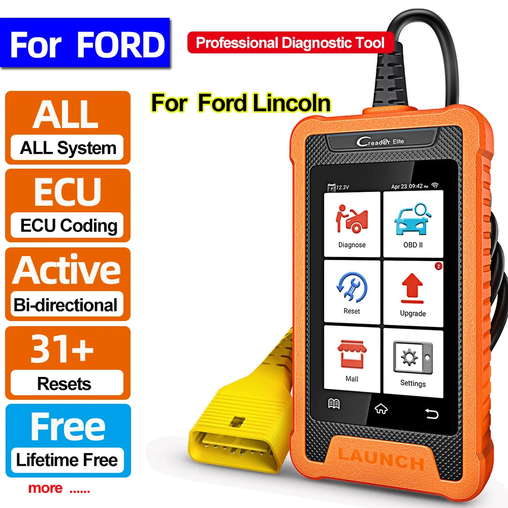 Lifetime Free Update Launch X431 Elite Car Diagnostic Tool Full System Scanner ECU Coding 31 Reset Service for Audi Benz BMW GM
